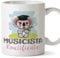 Mugffins Tazza in ceramica per MUSICISTA donna 11 oz / 350 ml - In italiano - Koalificato/Koalificata - Idea regalo per compleanno, anniversario, natale, laurea
