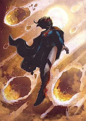 Displate - Poster aus Metall - Einfache Montage ohne Bohren - DC Comics - Classic Heroes Posters - Supergirl - Größe M - 32x45cm Matt