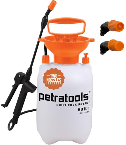 Pulverizador de Bomba de 1 galón – Pulverizador de jardín HD101 con 2 boquillas Incluidas, Botella de pulverización, pulverizador de Hierbas, pulverizador de Agua, pulverizador de Plantas,