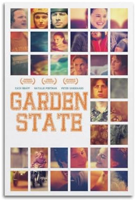 Leinwandposter Garden State, Raumdekoration, Poster für Schlafzimmer, Wohnzimmer, Wände, 50 x 75 cm, ungerahmt