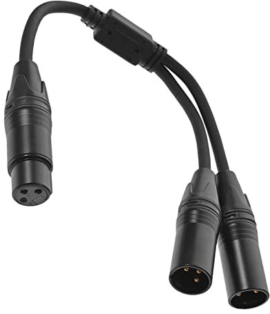 SAFIGLE XLR-Audiokabel audio funkübertragung audio verteiler Audio Übertragung Mikrofon Verlängerung gerätekabel Doppelkarte Splitter Zubehör Mikrofonkabel Adapter PVC