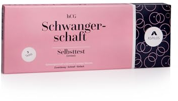 ASPILOS Schwangerschaftstest 3er Set - HCG Selbsttest für Zuhause - Schnelles Ergebnis - Zuverlässig & Präzise - Medizinische Tests mit Labor-Qualität
