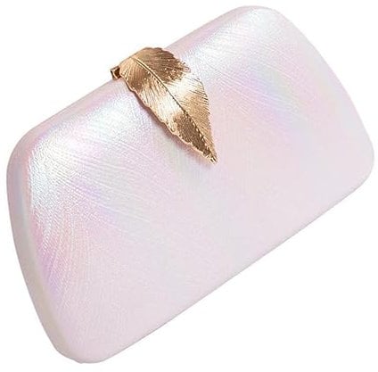 PACKOVE 1Stk Abendessen Tasche Pailletten Abend Handtasche für Frauen Golddekor goldene Geldbörse Aufbewahrungstasche dekorative Banketttasche Erdfarben Umhängetasche Weiß