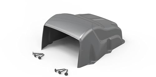 Mähroboter Garage aus Kunststoff. Absolut pflegeleicht. In Minuten aufgebaut. Rundum Schutz für die Ladestation des Automower/Rasenroboter/Rasenmäher. UV-stabil und frostsicher. (grau metallic)