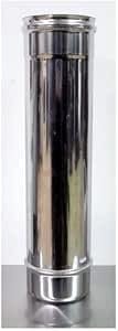 Tuyau INOX de raccordement INOX AISI 304 (100 cm, Ø 150 mm)