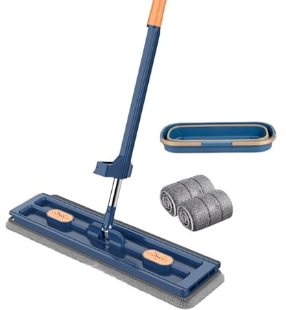Trapeador de Limpieza de Pisos, trapeador para apretar, de Limpieza de Pisos, trapeador de Microfibra, trapeador Ligero, fregona de Limpieza Profesional, trapeador seco y húmedo con