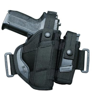 Étui universel ambidextre avec porte-chargeur - Noir - GK