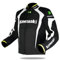 Baymate Motorrad Jacke Unisex mit Protektoren Herausnehmbares Warmes Innenfutter Motorrad Jacke Reflektierende Elemente wasserdichte Und Atmungsaktive Motorradbekleidung (Weiß,L)