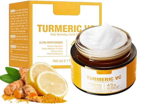 Turmeric Vitamin C Face Cream for Women, Turmeric Face Cream, Vitamin C Face Moisturiser, Dark Spot Remover for Face, Anti Aging Face Cream, Brightening Face Cream for Radiant & Glowing Skin
