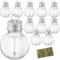 Baumschmuck Bälle 10 Stück - Füllbar, Für Weihnachten, Hochzeit, Party, Transparent, Klar, Birnenform Kugel Anhänger Xmas