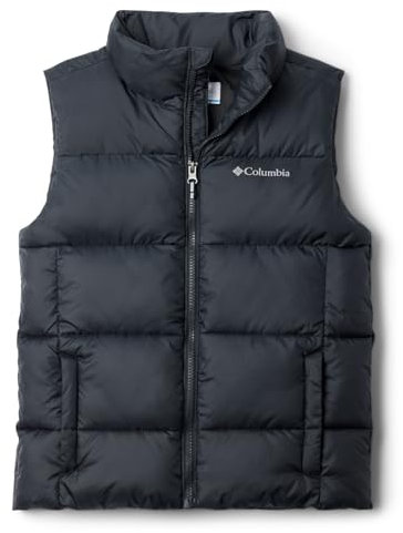 Columbia Unisex Kinder Puffect Vest Pufferweste, Bodywarmer, Schwarz, 164 EU