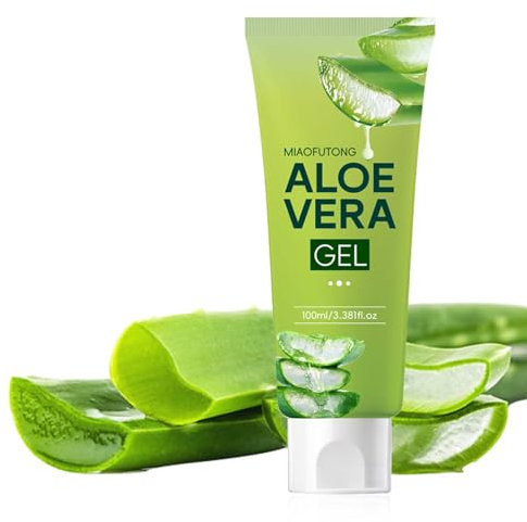 Aloe Vera Gel für Gesicht – Gesicht und Körper Bio After Sun Gel, Hautsonnenbrand lindern, beruhigend und straffend, natürliches feuchtigkeitsspendendes Aloe-Gel, Hydratation für Gesicht, Körper,