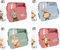 wolga-kreativ Pausenset personalisierte Brotdose und Trinkflasche Thermo Kinder Edelstahl mit Löwe Fuchs Bär Motiv Lunchbox mit Fächern und Unterteilung für Schule und Kindergarten