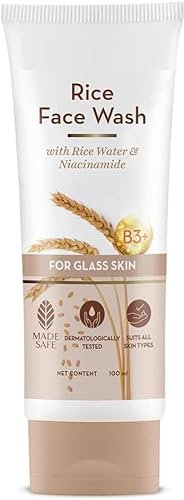 NN Rice Face Wash mit Reiswasser & Niacinamid für Glashaut | für hydratisierte & gleichmäßige Hautfarbe | strahlende & aufgehellte Haut | koreanisches Hautpflegeprodukt | für alle Hauttypen | für