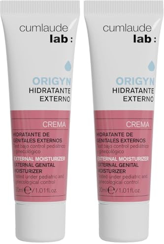 Cumlaude Lab - External Moisturizer, Intim-Feuchtigkeitscreme, Bekämpft Trockenheit & Juckreiz, pH-neutral, Duftstofffrei, Hypoallergen, Gynäkologisch getestet - 30 ml (Packung mit 2)