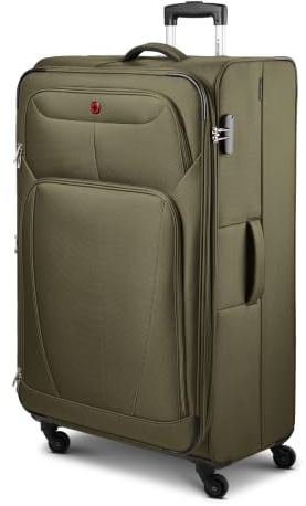 WENGER Check-in Koffer für Damen und Herren | großer XL Trolley 54 x 37 x 87 cm aus hochwertigem Polyester 600D Material | Erweiterbar & Fronttasche| Beaumont Serie