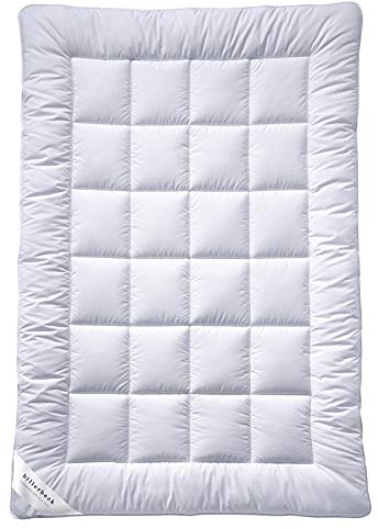 billerbeck Bettdecke S20 UNO - Ganzjahresdecke – 155 x 220 cm – AIRFILL® - Hohlfaser-Füllung, Baumwollbezug mit Aloe-Vera-Veredelung, Weiß