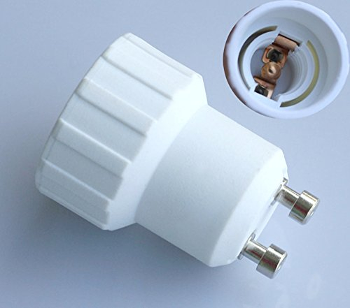 ShuoHui 4x Sockel Adapter GU10 auf E14 Lichtadapter Adaptersockel Lampen Lampensockel