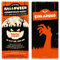 20 x Halloween Einladungskarten Kostüm Party Geburtstag Einladung 31.10. - Zombie Kürbis