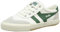 Gola Unisex Badminton Sneaker, Off White/Green, 36 EU