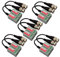 Mini CCTV BNC Video Balun Transceiver Video Passive Balun für HD-TVI/CVI/AHD/Analog/960H Kamera, 5 Stück