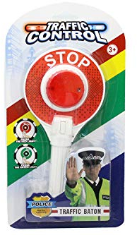 Kidz Corner- Paletta Traffic Control con Luce, Multicolore, 439402