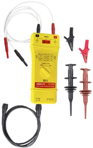 PINTECH High Voltage Differential Probe kit 8kV, 50MHz, 10X/100X/1000X Attenuation Rate, Active Differential Probe for Oscilloscope PT-5208