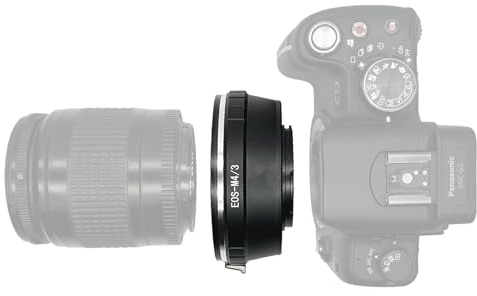 EOS-M4/3 Lens Adapter Compatible with EF, EF-S Lens to Micro Four Thirds (MFT, M4/3) Camera DMC-G1, DMC-G2, DMC-G3, DMC-GH1 .EF to M4/3 Lens Adapter