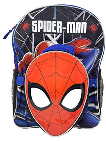 Mochila Spiderman de 16 pulgadas con bolsa de almuerzo en forma - SPOU