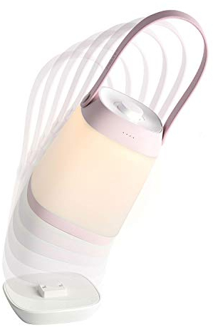 Müller-Licht LED Akku Tischleuchte tragbar Rosé Jarolux IP20 2W 100lm warmweiß 2700K dimmbar Drehknopf mobiles Licht (Rosa)