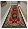 Korridor Teppich Teppichläufer Flurläufer Teppiche Läufer Flur Rutschfeste Große Vintage Chic Design Langer Schmale Boden Matte Treppenpolster Für Wohnzimmer Schlafzimmer Küche, Schwarz / Gold / Rot