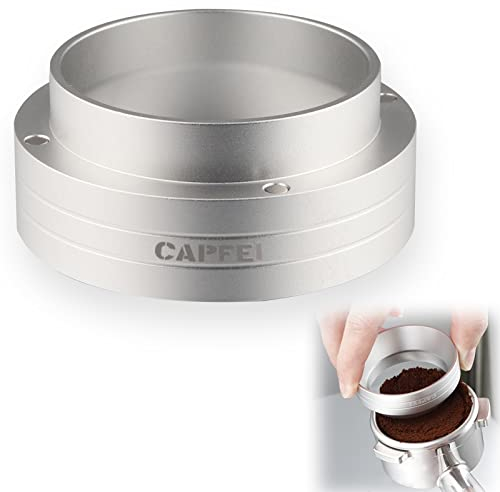 CAPFEI Anillo dosificador universal de café de 51 mm, embudo dosificador con magnético, para filtro portafiltro, portafiltros, embudo de llenado de 51 mm, cuenco de cerveza, cafetera en polvo