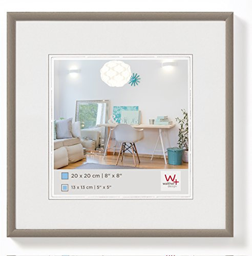 walther design Bilderrahmen stahl 13 x 13 cm New Lifestyle Kunststoffrahmen KV313D