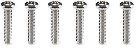 Musiclily Pro #4-40X5/8 Stainless Steel Saddle Intonation Screws for American Strat Style Electric Guitar Tremolo Bridge(Set of 6)