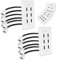 MXTECHNIC Single Port 4K HDMI Wall Plate Outlet Cover with 6 Inch Female to Female High Speed HDMI Pigtail Cable for Video Game Systems,TV Boxes(6-Port 2Pack)