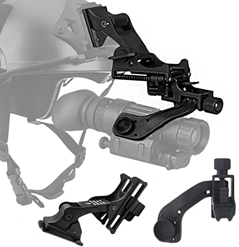 WLXW Nachtsichtgerät NVG Halterung+Nachtsichtgerät J Arm Adapter, Flip Up Mount Kit Für PSV-14 Full Metal Tactical Helmet Attachment Mount Fits M88 Mich Fast