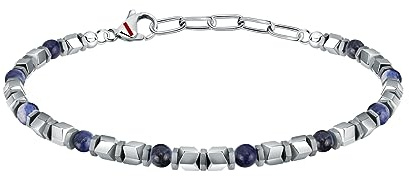 Sector No Limits Basic Bracelet Homme, en acier, émail, hématite, lapis bleu naturel - SZS98