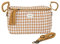 3 Sprouts - Bolsa Carrito Bebe - Bolso Carrito Bebe - Bolso Carro Bebe con Portavasos, Organizador para Carro de Bebé, Ideal para Sillas de Paseo y Cochecitos - Guinga Mostaza