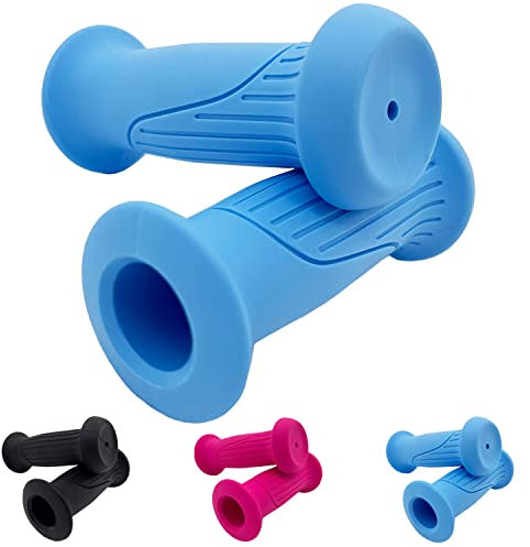 DYKJGSGO Fahrradgriffe Kinder, Lenkergriffe Fahrrad Kinder, 22mm Kinderfahrrad Griffe mit Höchster Sicherheit Prallschutz, Dicker Rutschfester Kinderfahrrad Griffe für Roller, Kinder Laufrad (C)