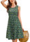 KILIG Sommerkleid Damen Strandkleid Midi Ärmellose Kleid Sommer Leicht Blumenkleid Freizeitkleid (Floral 19,L)