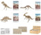wunderschönes 4er Set Holz Puzzle 3 D Motiv Dinos