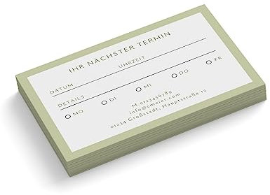 Terminkarten personalisiert | Fußpflege # 1 | 1-seitig | Querformat | Menge wählbar | Terminzettel | nächster Termin | Kosmetik | Wellness | Beauty | Praxis (500 Stück)