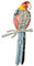 GALPADA Broche Perle Strass Broche Chandail Broche Oiseau Broche Femmes Broche Cristal Broche Broche En Tissu Dame Épingle Poitrine Broche Chapeau Motif Perroquet Broche Strass À