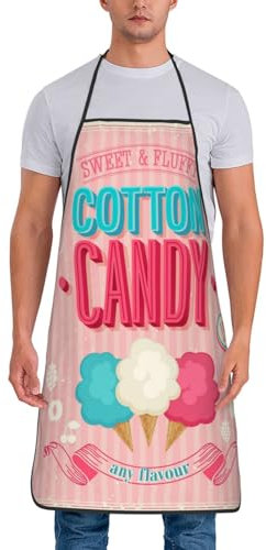 ObabO Kochschürze mit Ballerina-Motiv, wasserdicht, geeignet für Küchen, Gärten, Supermärkte, COTTON CANDY, Einheitsgröße