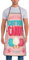 ObabO Kochschürze mit Ballerina-Motiv, wasserdicht, geeignet für Küchen, Gärten, Supermärkte, COTTON CANDY, Einheitsgröße