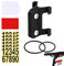 Cycling Number Mount, Racing Plate Mount for Mountain, Double Screw Fixed Racing Number Holder for Mountain Bikes, Road Bikes, City Bikes