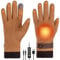 Geegear Heated Gloves for Women Men, USB Heating Mittens Heated Glove Full Finger Heating Gloves Temp Adjustable Thermal Gloves Unisex Winter Gloves Electric Hand Warmer for Driving Hiking