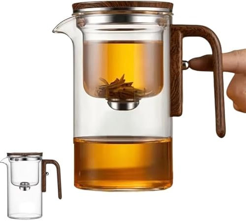 BESTXH 720ml, Teiera Magica Enchantment, Teiera Magica Enchanti Tea, Teiera Magica Curaleaf, Teiera Witchcraft, Teiera Enchanted, Teiera con Manico in Legno, per Gli Amanti del tè