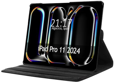Custodia girevole 360 per Apple iPad Pro 2024 11 (M4) Colore Nero