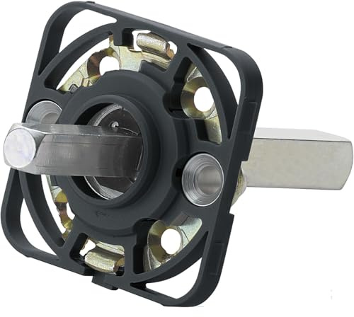 Hoppe Montagemodul eckig für Hoppe Türgriffe, Vierkant 10/72 mm, Stahl schwarz